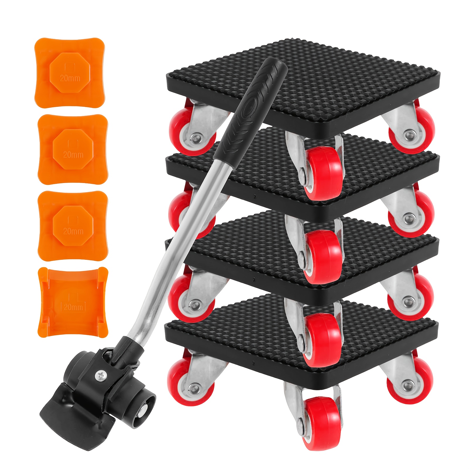Heavy Equipment Lift - 9-delige meubelverplaatsingsset, 1100LBS draagvermogen, 360 graden