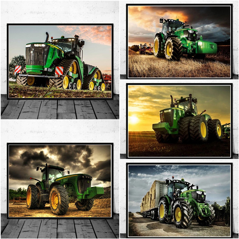 Machine Tractor Farm Poster Pr - Heavy Equipment Background recensie en prijs