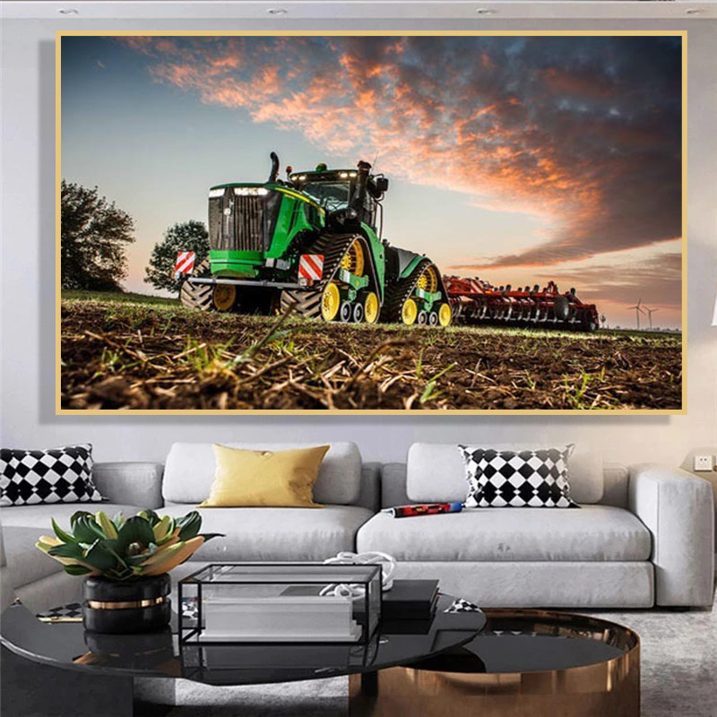 Machine Tractor Farm Poster Pr - Heavy Equipment Background recensie en prijs