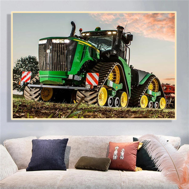 Machine Tractor Farm Poster Pr - Heavy Equipment Background recensie en prijs