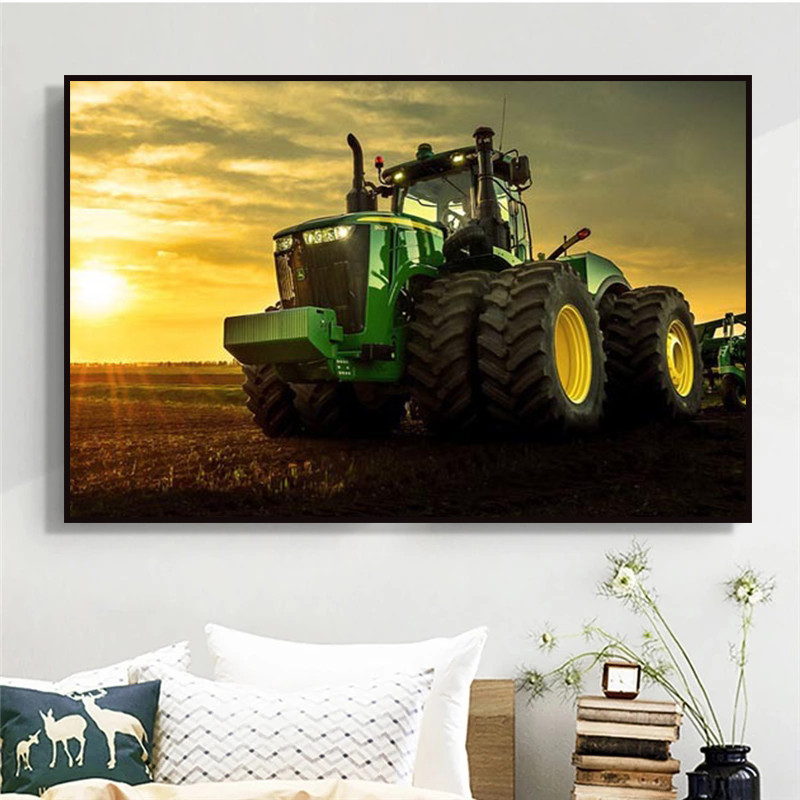 Machine Tractor Farm Poster Pr - Heavy Equipment Background recensie en prijs