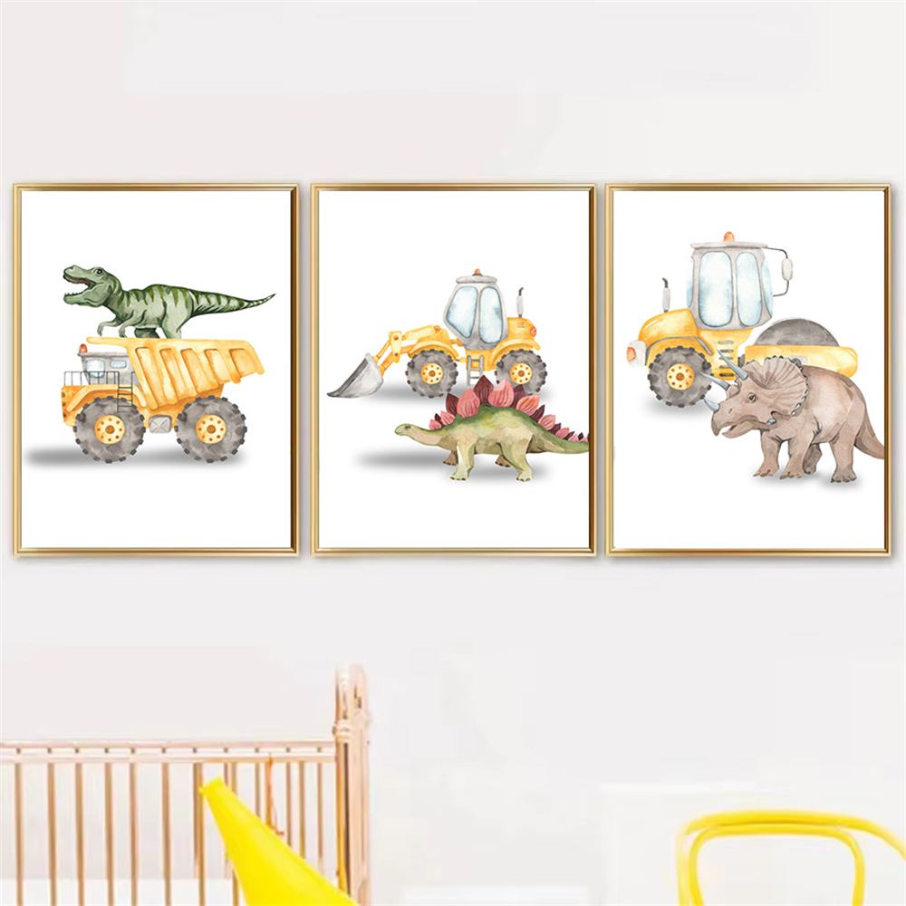 Cartoon Dinosaurus Vrachtwagen - Heavy Equipment Background recensie en prijs