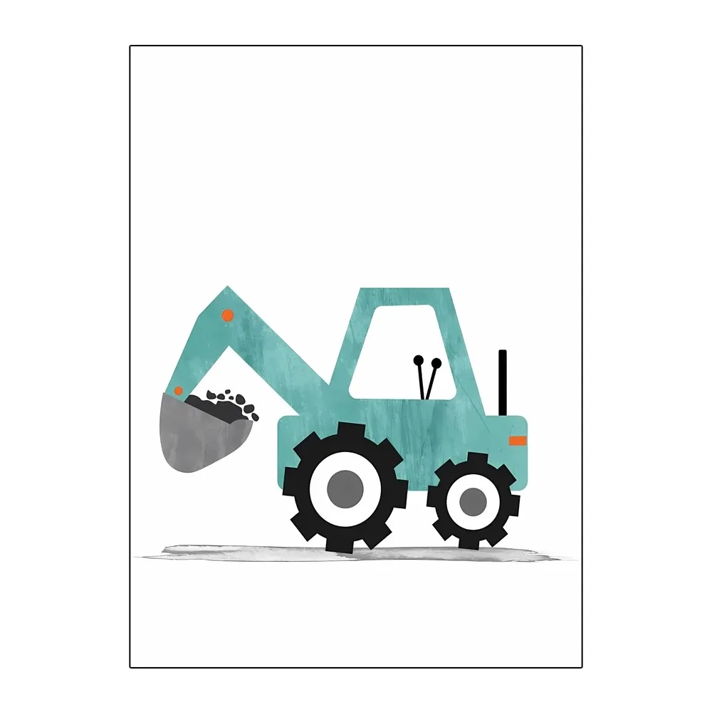 Moderne Nordic Stijl Canvas Pr - Heavy Equipment Background recensie en prijs