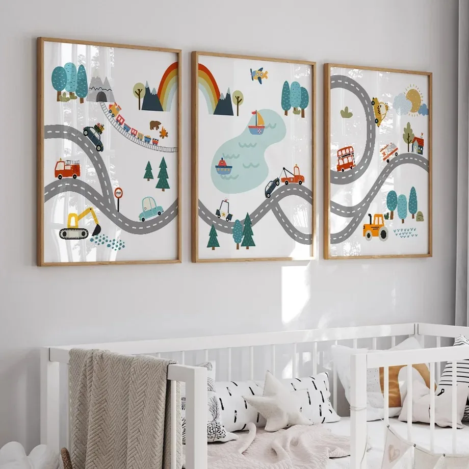 Moderne Nordic Stijl Canvas Pr - Heavy Equipment Background recensie en prijs