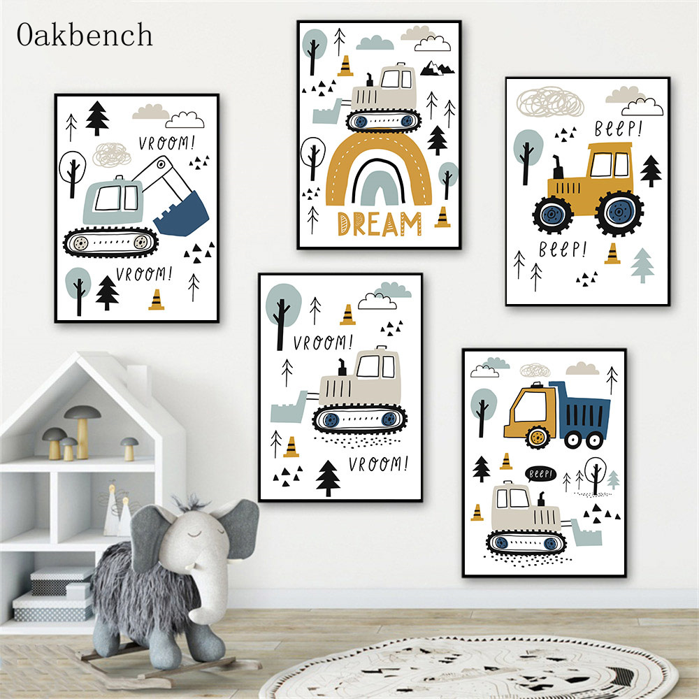 Custom Naam Poster Graafmachin - Heavy Equipment Background recensie en prijs