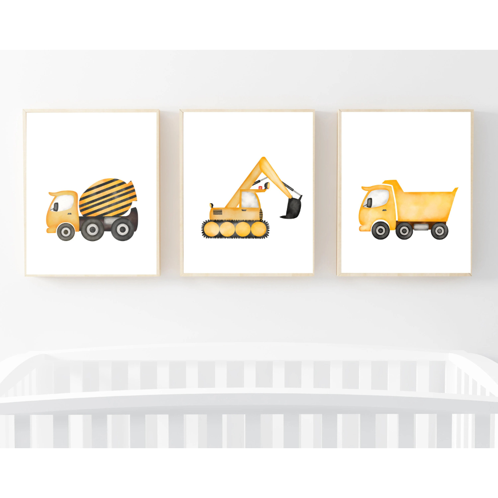 3 stuks minimalistische cartoo - Heavy Equipment Background recensie en prijs